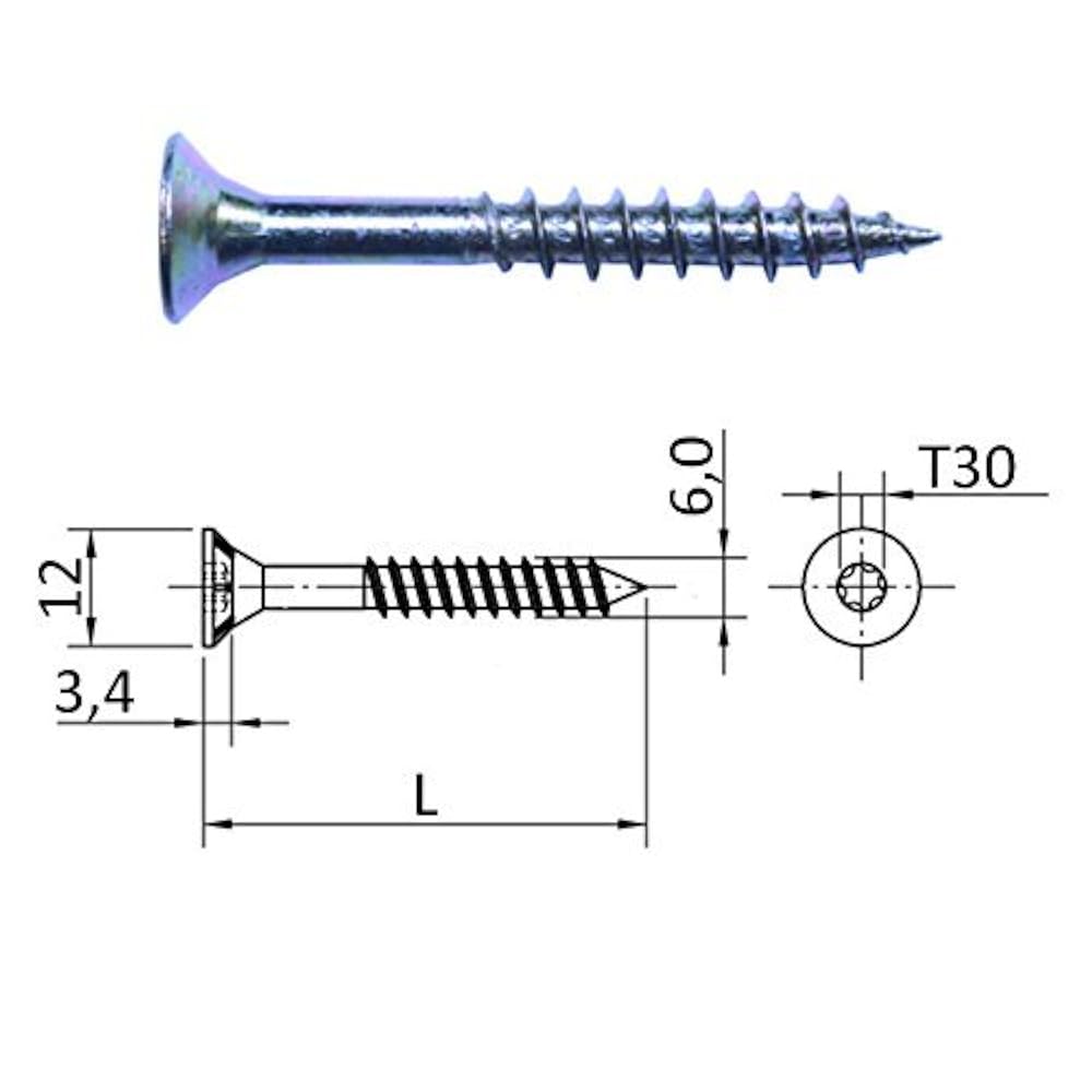 Torx 4.5x75 саморезы